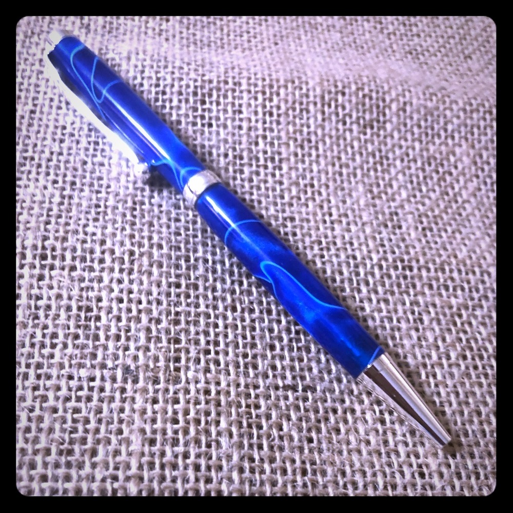 Hand turned Acrylic pen. Artisan made. Unique!